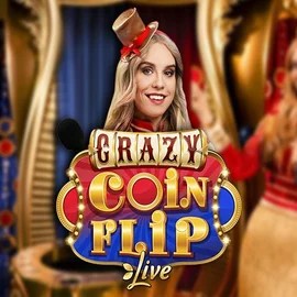 Crazy Coin Flip by Evolution, showcased at wildsrobin.gr – game logo